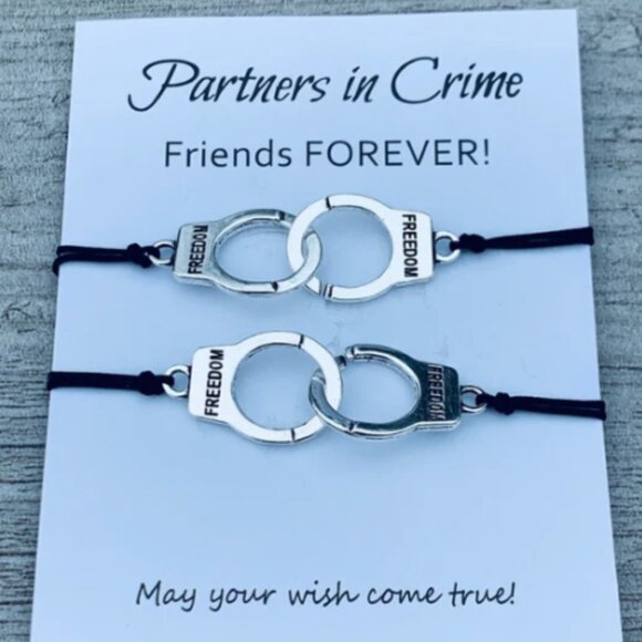 Partner in Crime Bracelets - 2pc Set - Picture 1 of 6